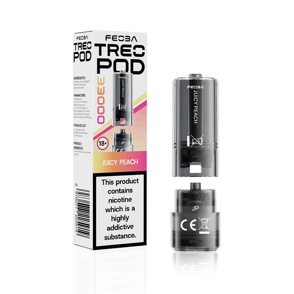 Feoba TREO 33K Prefilled Pods - Juicy Peach