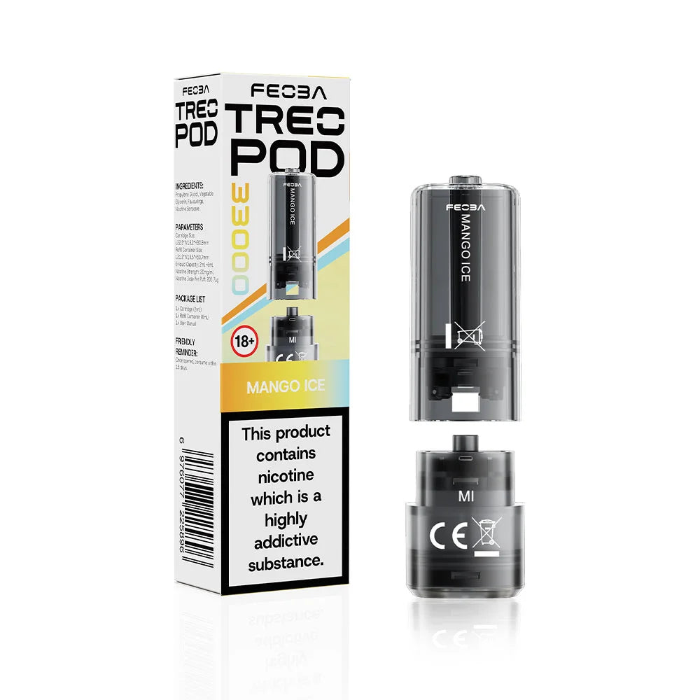Feoba TREO 33K Prefilled Pods - Mango Ice