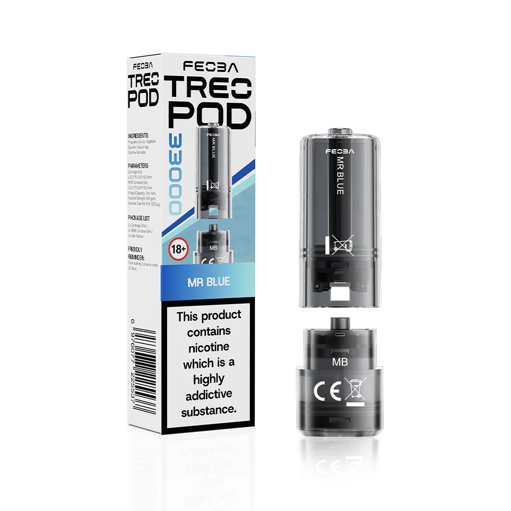 Feoba TREO 33K Prefilled Pods - Mr Blue