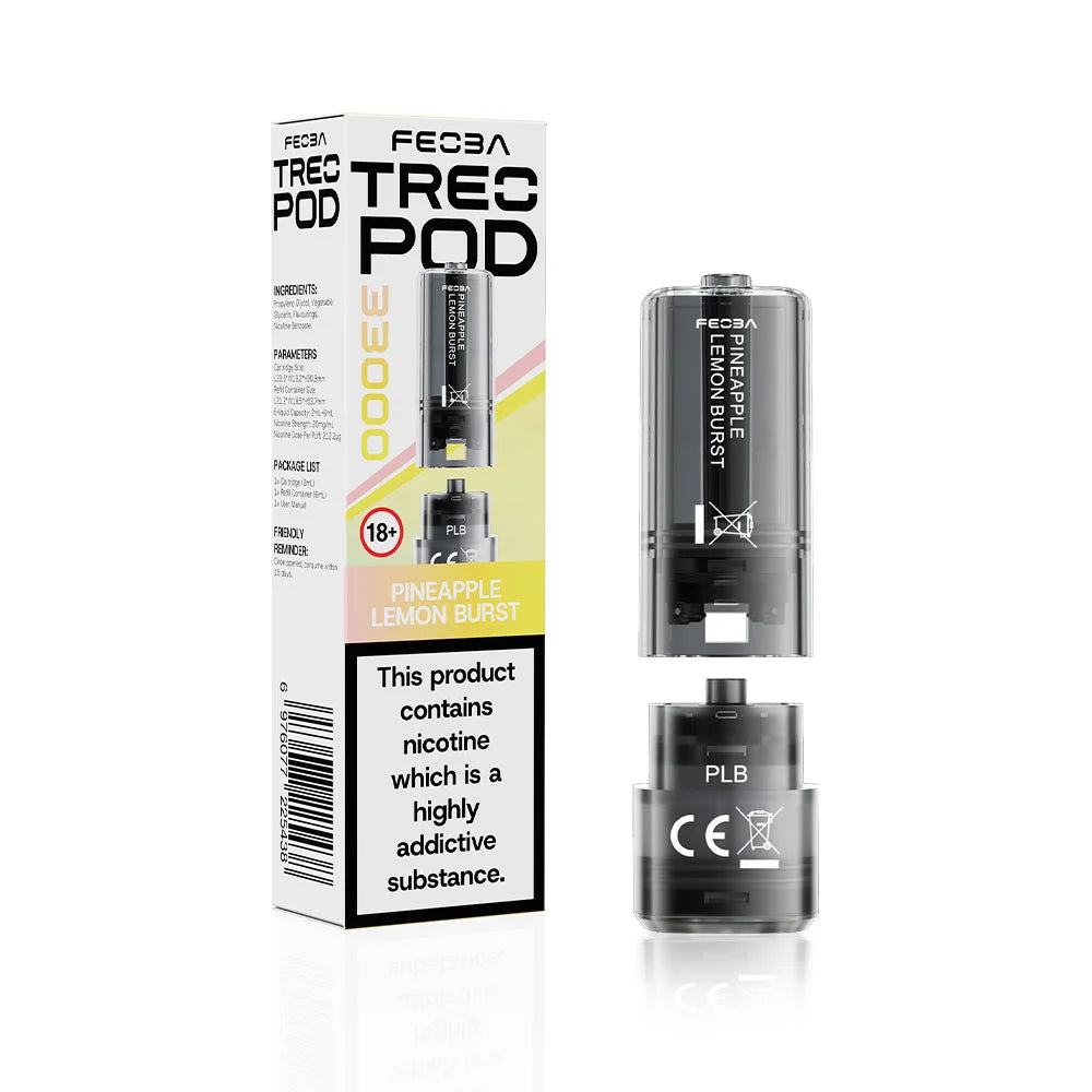 Feoba TREO 33K Prefilled Pods - Pineapple Lemon Burst