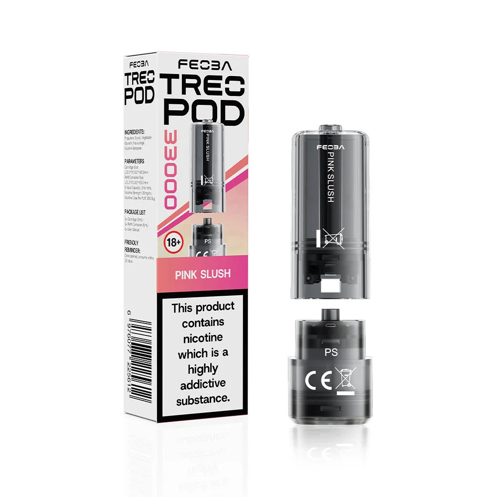 Feoba TREO 33K Prefilled Pods - Pink Slush