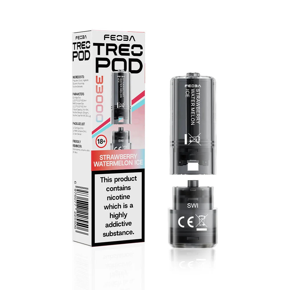 Feoba TREO 33K Prefilled Pods Strawberry Watermelon Ice