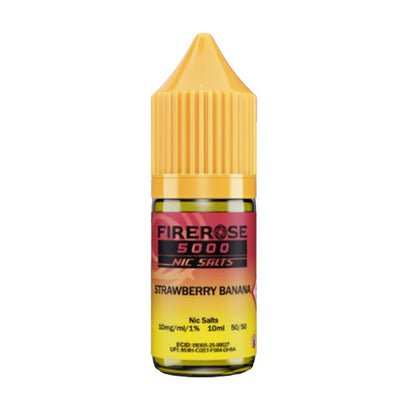 Firerose 5000 10ml Nic Salt Eliquid - Strawberry Banana
