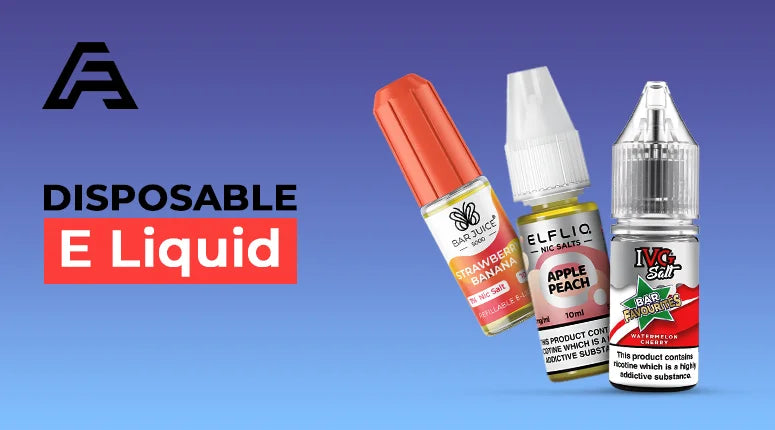 Flavored e liquids inspired by popular disposable vape ranges