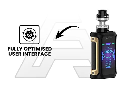 Fully Optimised User Interface in Geekvape Aegis x
