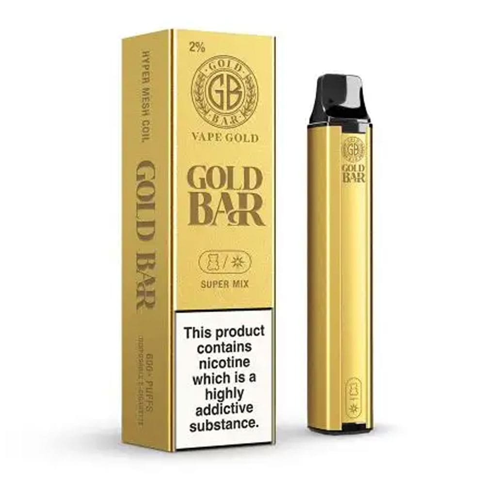 Super Mix Gold Bar 600 Disposable Vape
