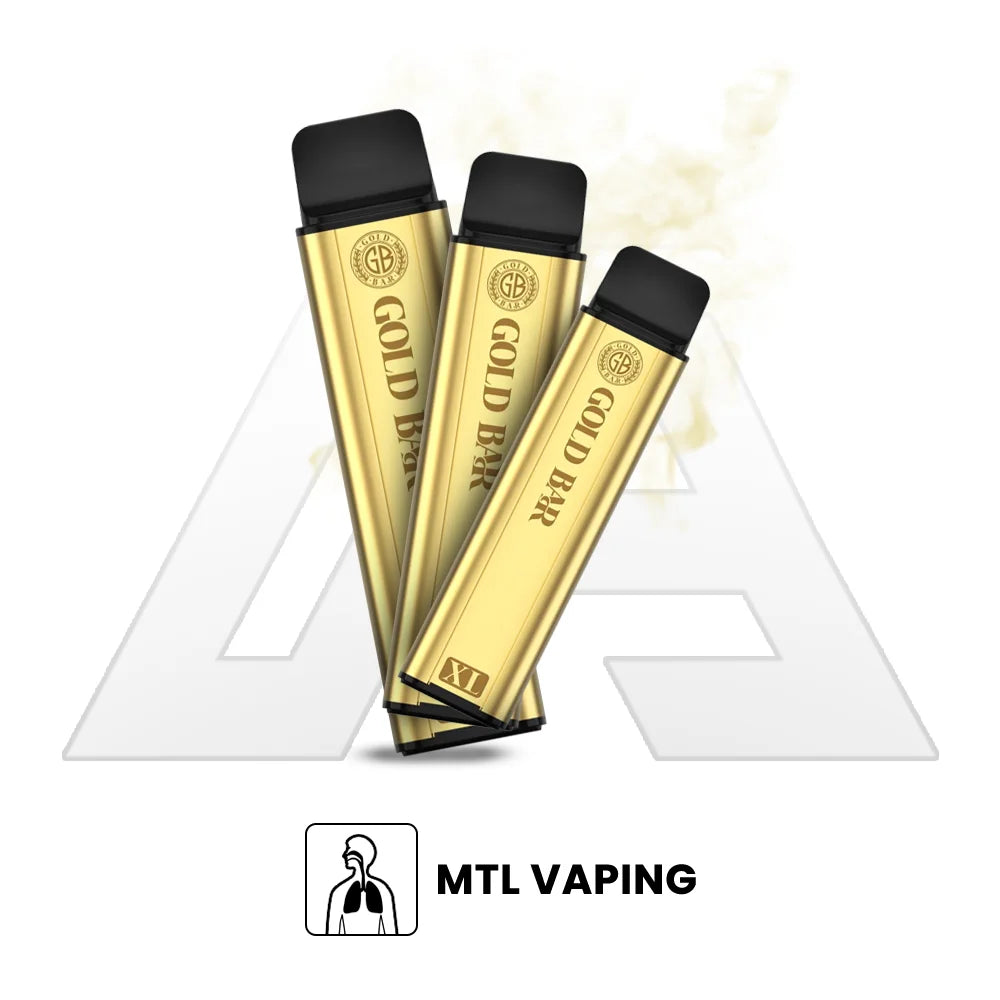 Gold Bar XL 10K Prefilled Pod Kit MTL Vaping