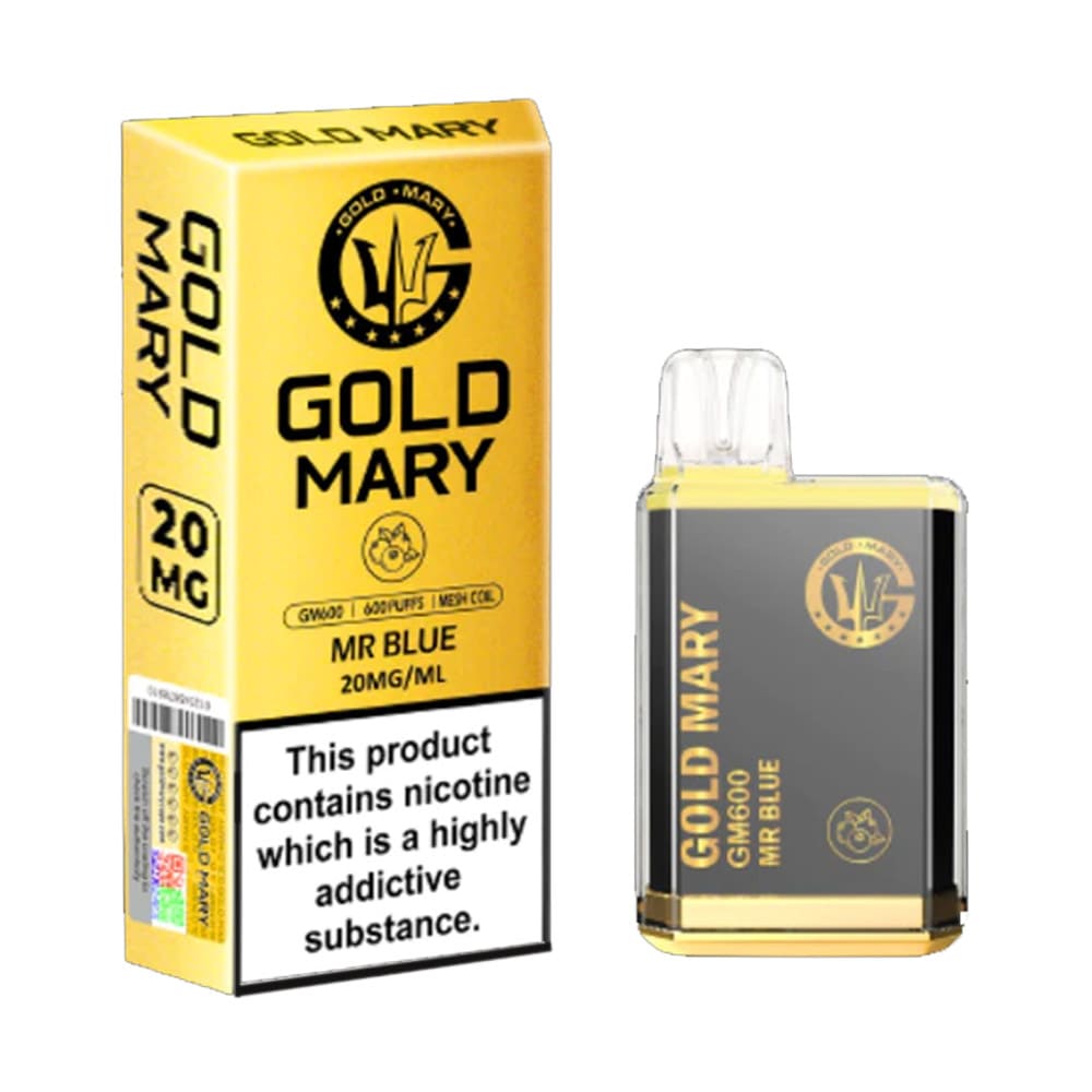 Gold Mary Mr Blue Disposable Vape