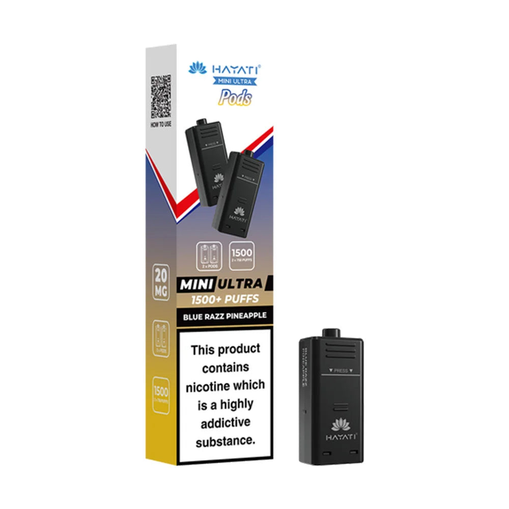 Hayati Ultra Mini 1500 Prefilled Pods - Blue Razz Pineapple