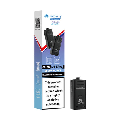 Hayati Ultra Mini 1500 Prefilled Pods - Blueberry Raspberry