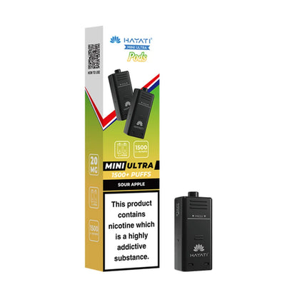 Hayati Ultra Mini 1500 Prefilled Pods - Sour Apple