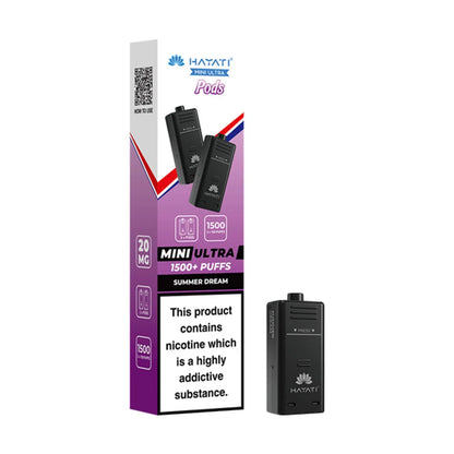 Hayati Ultra Mini 1500 Prefilled Pods - Summer Dream