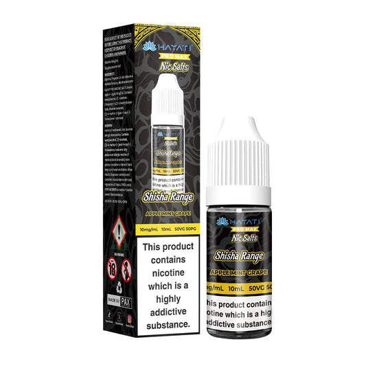 Hayati Pro Max Shisha Range 10ml Nic Salts E Liquid - Apple Mint Grape