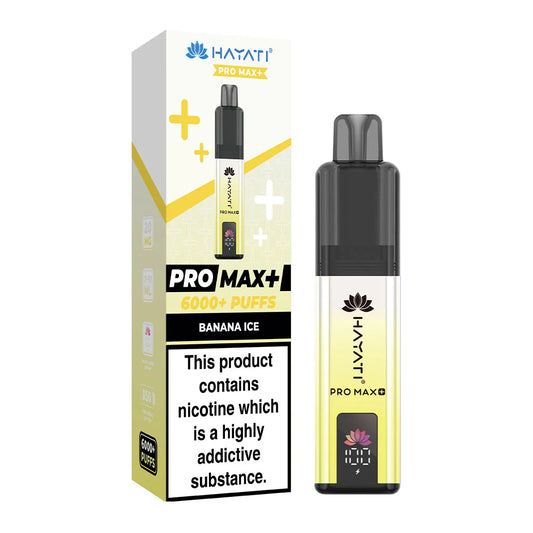 Hayati Pro Max Plus Disposable Vape - Banana Ice