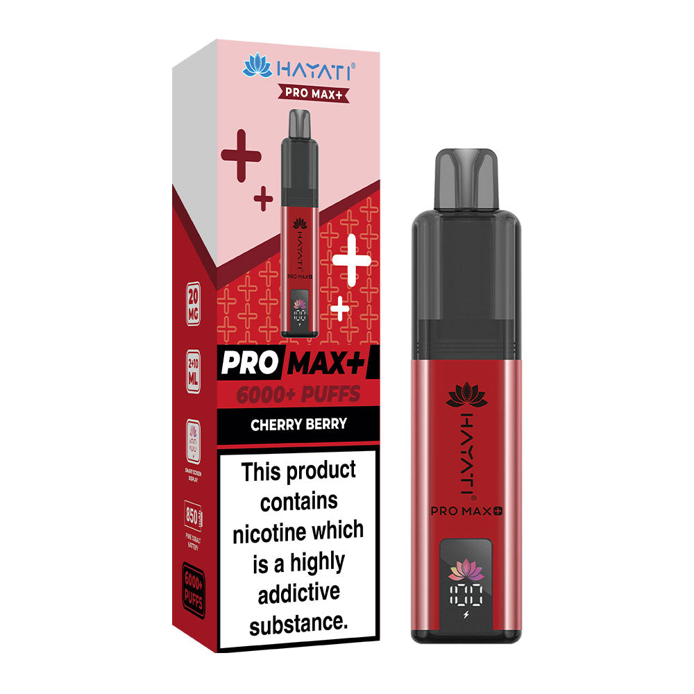 Hayati Pro Max Plus 6000 Puffs - Cherry Berry