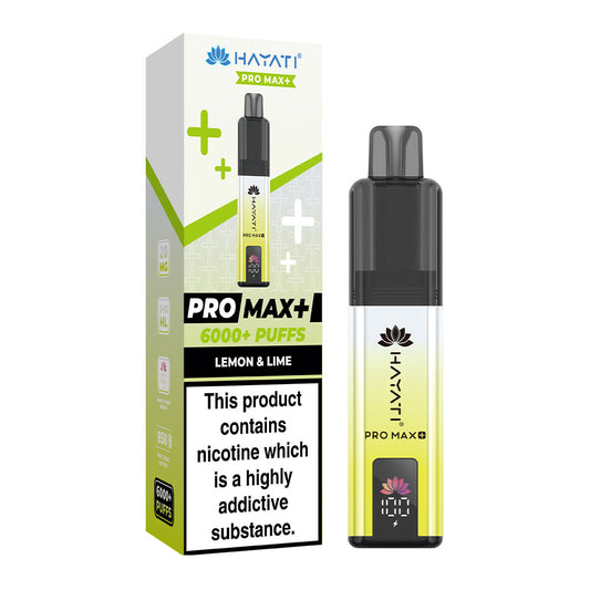 Hayati Pro Max Plus 6000 Puffs - Lemon & Lime