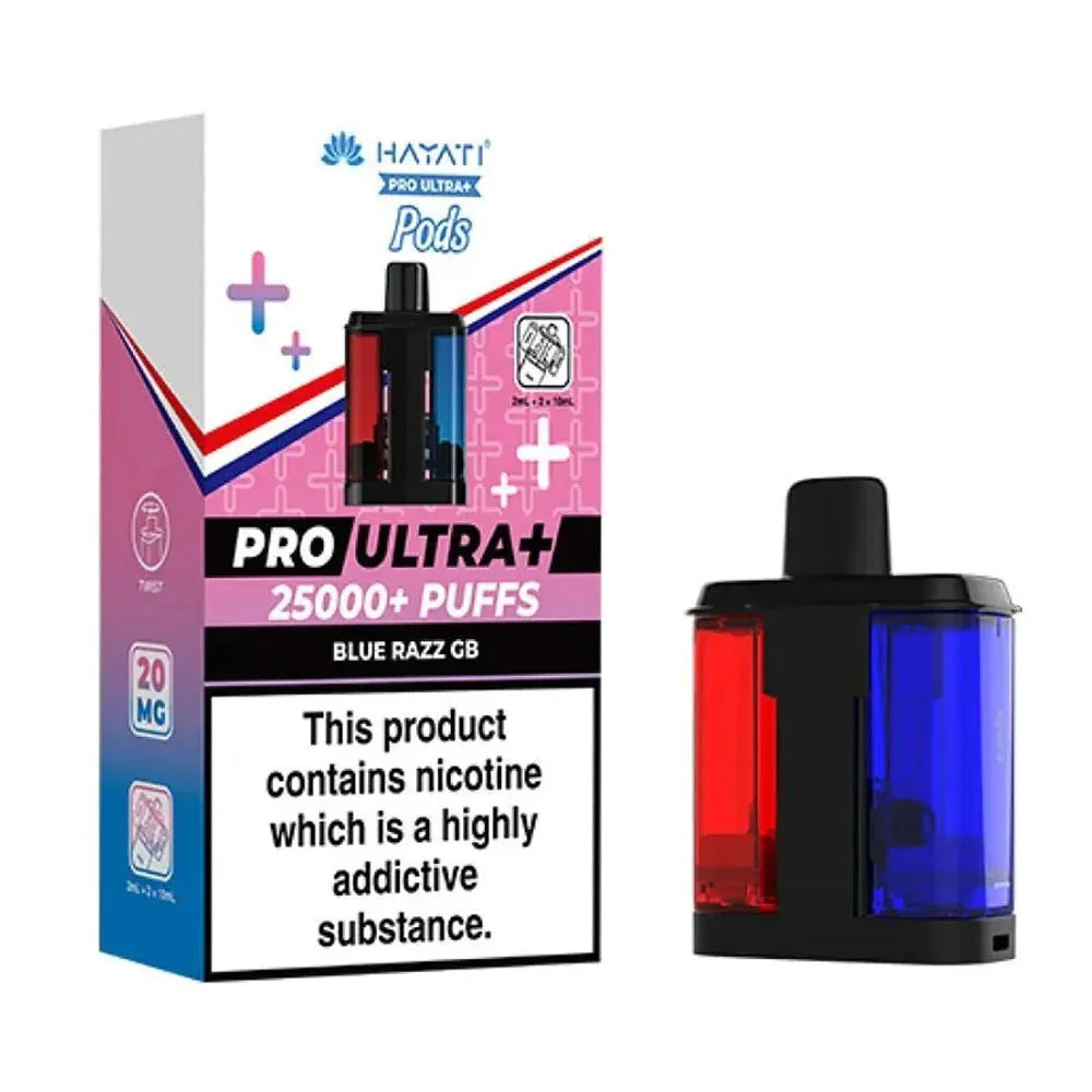 Hayati Pro Ultra Plus Prefilled Pods - Blue Razz GB