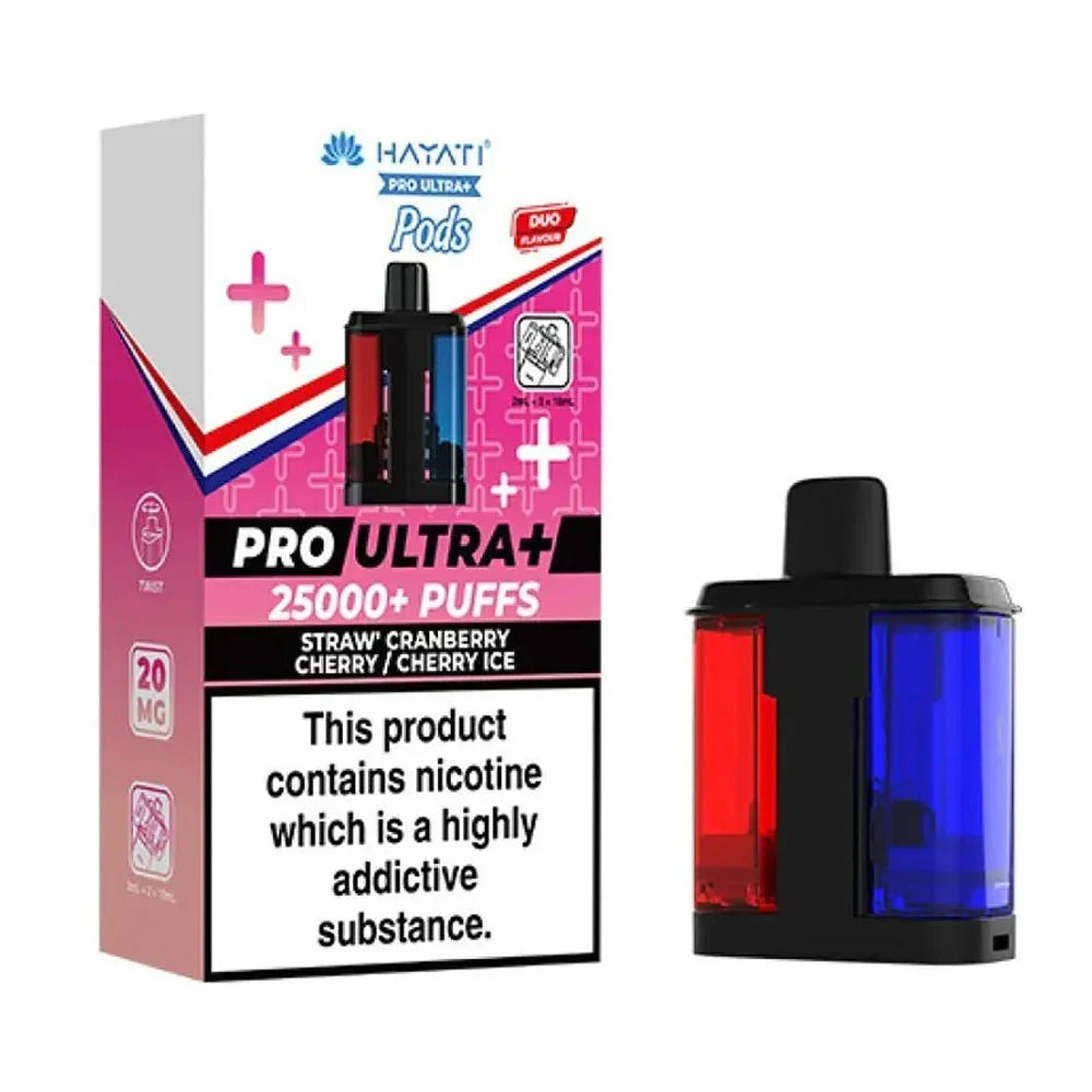 Hayati Pro Ultra Plus Prefilled Pods - Straw' Cranberry Cherry / Cherry Ice