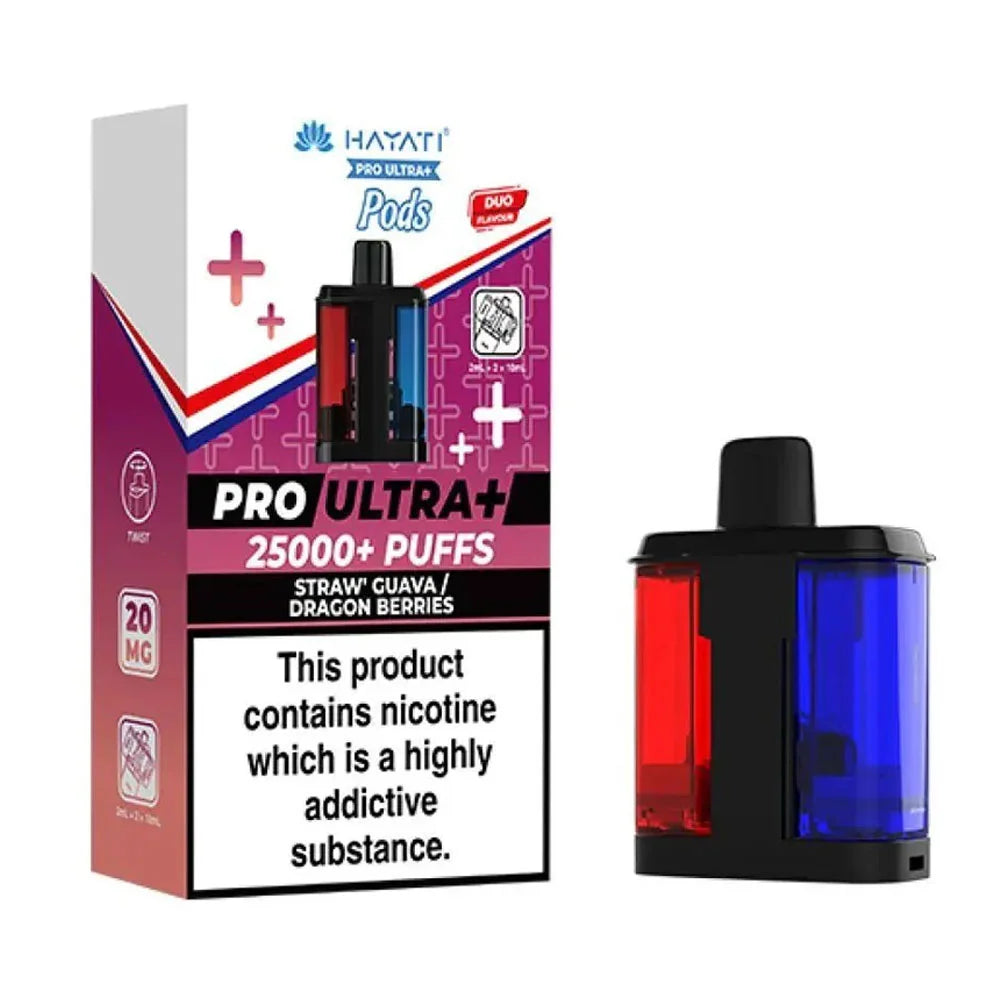 Hayati Pro Ultra Plus Prefilled Pods - Straw' Guava / Dragon Berries