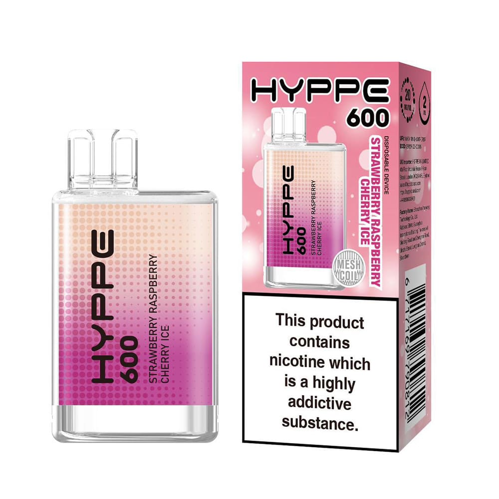 Hyppe-600-Puffs-Strawberry-Raspberry-Cherry-Ice-Disposable-Device