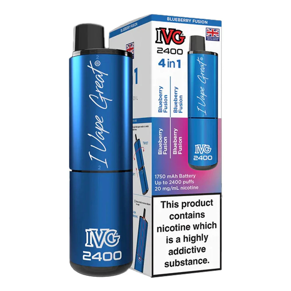 IVG 2400 4 in 1 Rechargeable Prefilled Pod Kit - Blueberry Edition