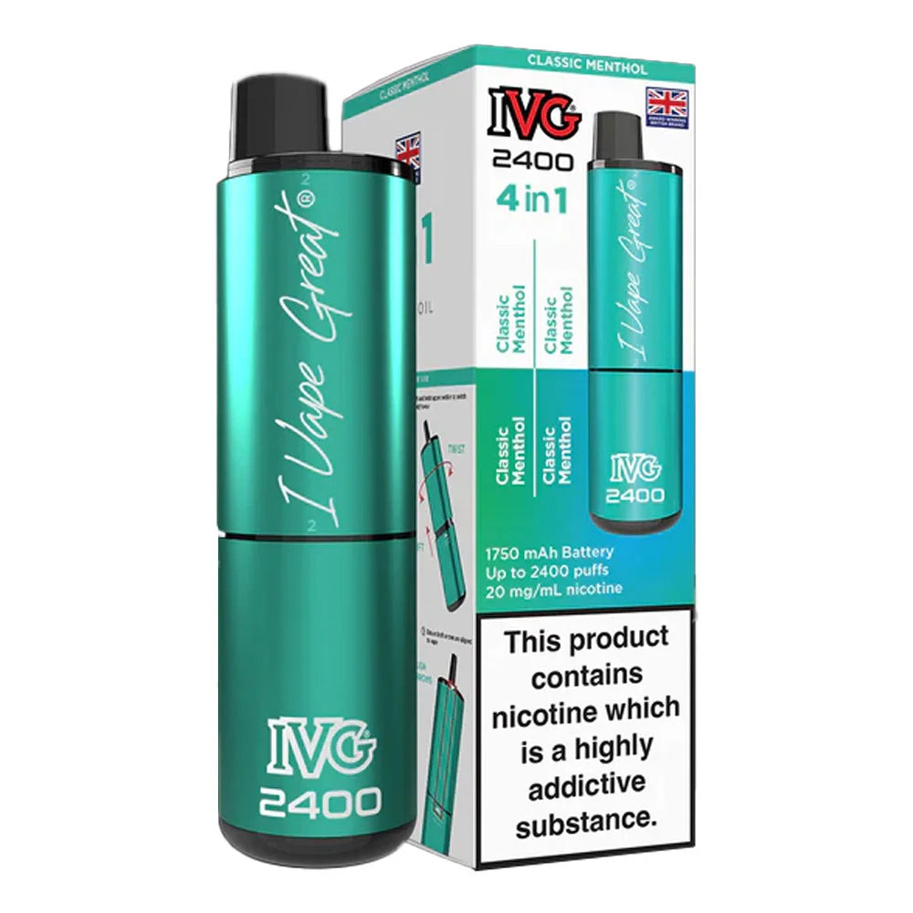 IVG 2400 4 in 1 Rechargeable Prefilled Pod Kit - Classic Edition