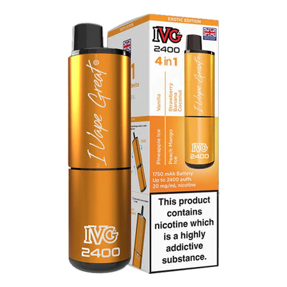 IVG 2400 4 in 1 Rechargeable Prefilled Pod Kit - Exotic Edition