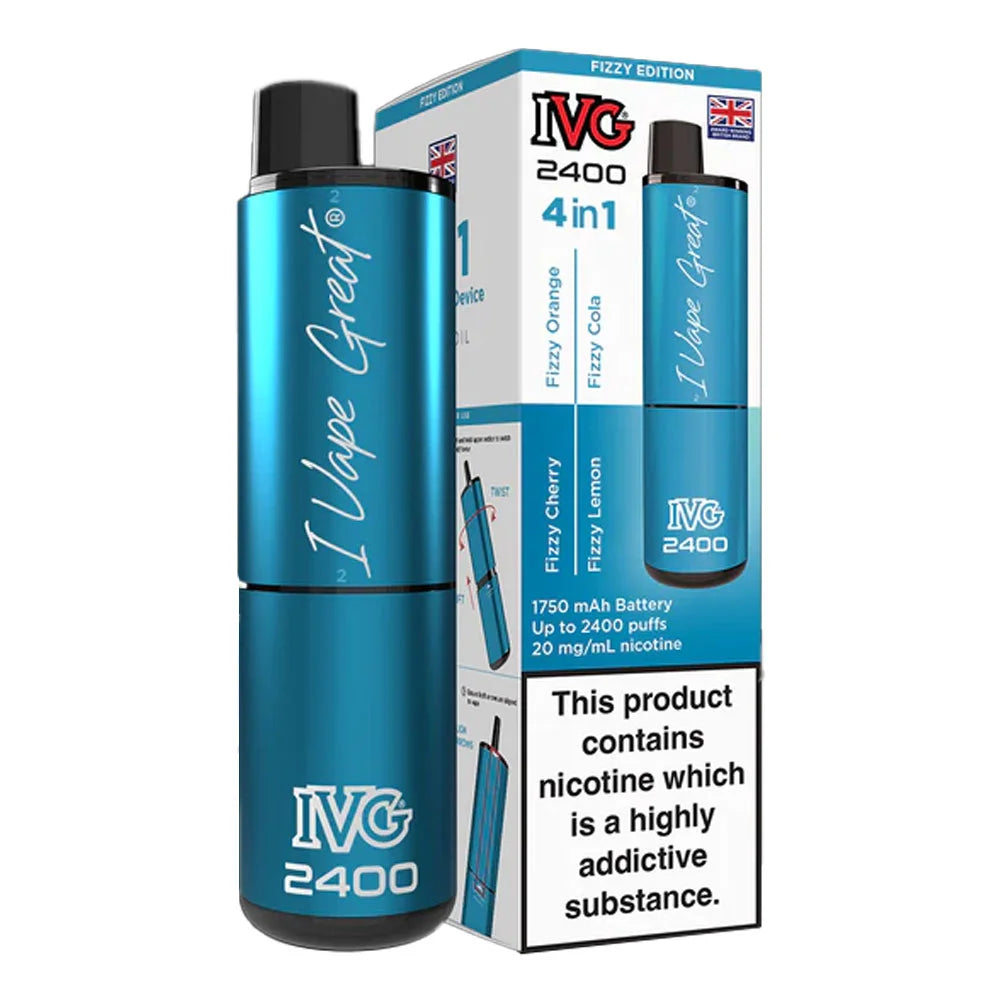 IVG 2400 4 in 1 Rechargeable Prefilled Pod Kit - Fizzy Edition