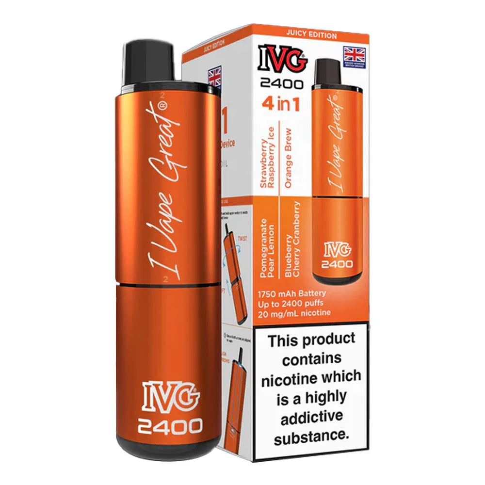 IVG 2400 4 in 1 Rechargeable Prefilled Pod Kit - Juicy Edition