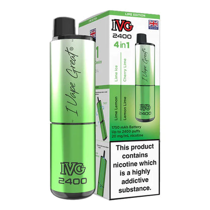 IVG 2400 4 in 1 Rechargeable Prefilled Pod Kit - Lemon & Lime