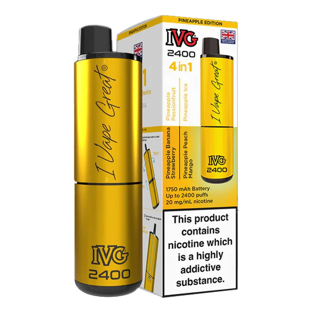 IVG 2400 4 in 1 Rechargeable Prefilled Pod Kit - Pineapple Edition