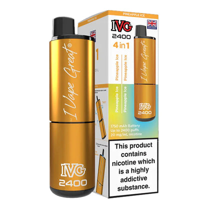 IVG 2400 4 in 1 Rechargeable Prefilled Pod Kit - Pineapple Ice