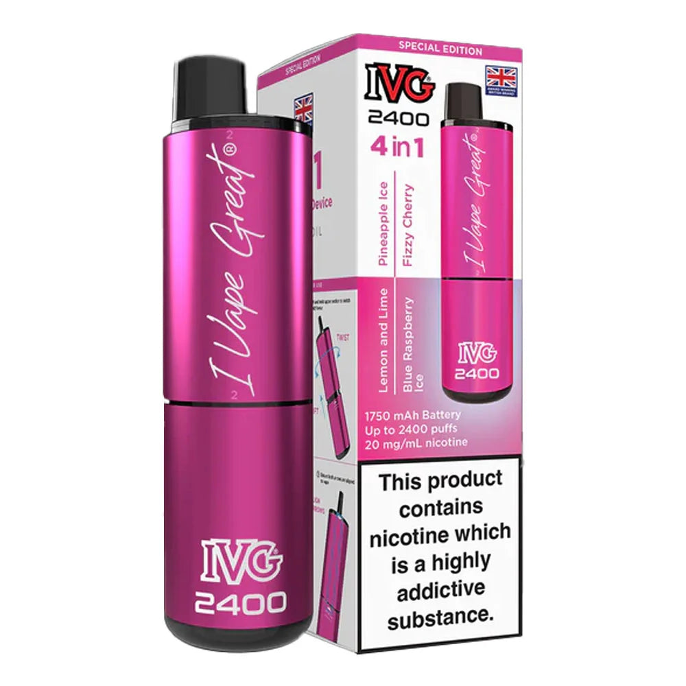 IVG 2400 4 in 1 Rechargeable Prefilled Pod Kit - Special Edition
