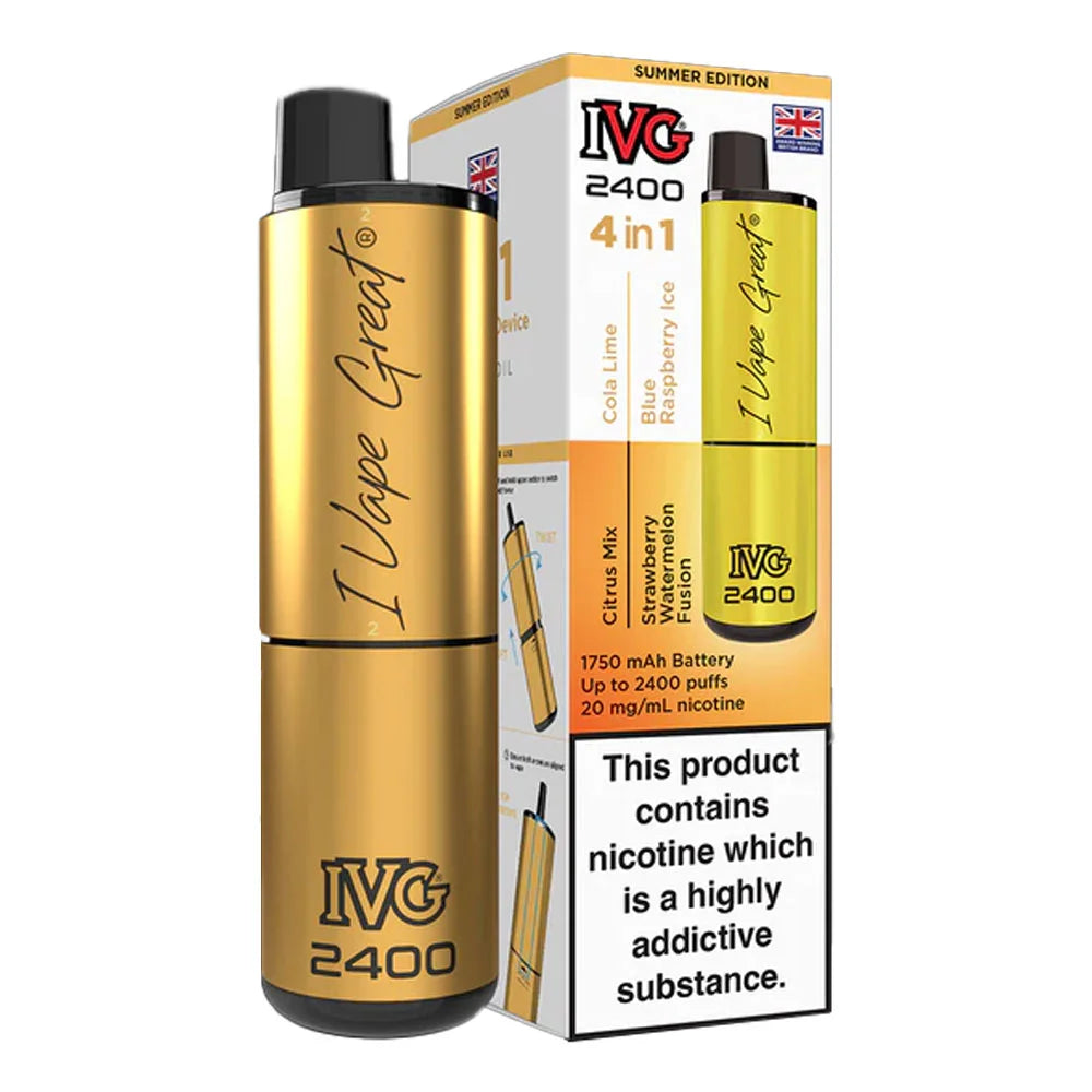 IVG 2400 4 in 1 Rechargeable Prefilled Pod Kit - Summer Edtion
