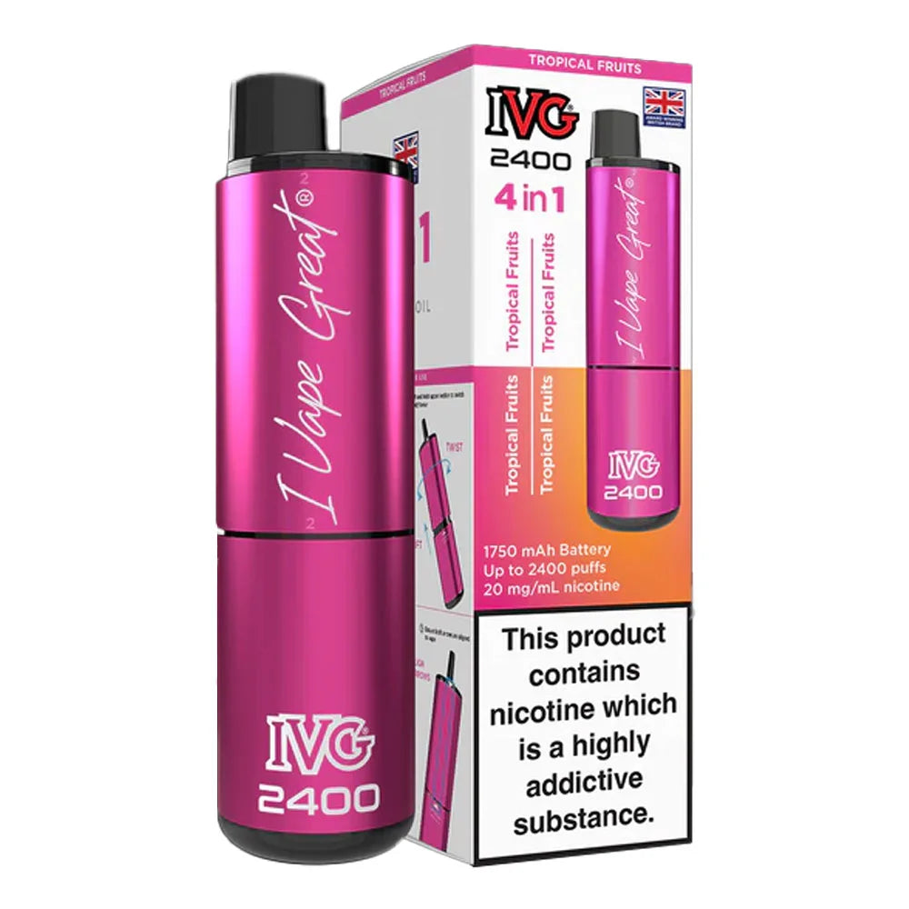 IVG 2400 4 in 1 Rechargeable Prefilled Pod Kit - Tropical Fruits
