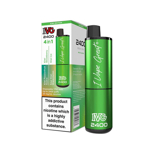 4 in 1 Kiwi Edition IVG 2400 Disposable Vape