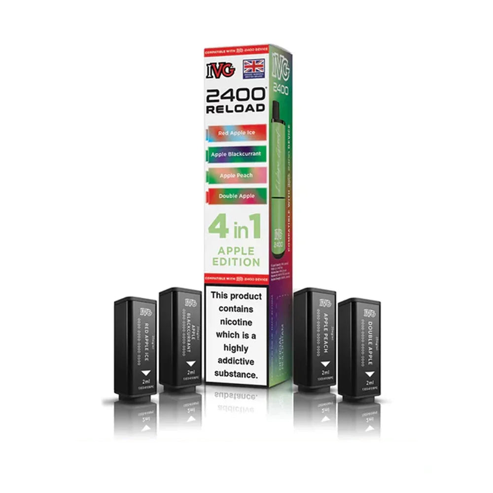 IVG 2400 Reload 4 in 1 Prefilled Pods - Apple Edition