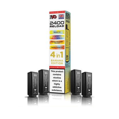 IVG 2400 Reload 4 in 1 Prefilled Pods - Banana Edition