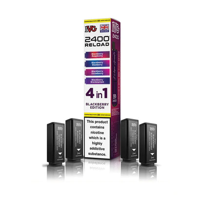 IVG 2400 Reload 4 in 1 Prefilled Pods - Blackberry Edition