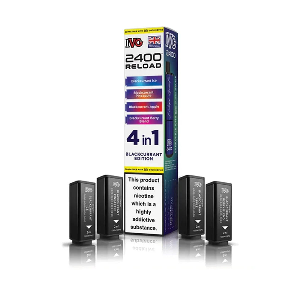 IVG 2400 Reload 4 in 1 Prefilled Pods - Blackcurrant Edition