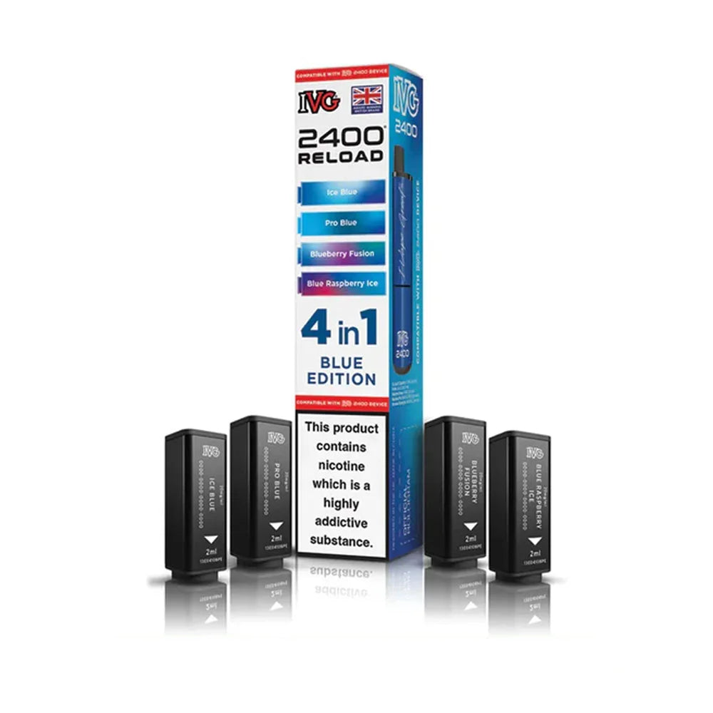 IVG 2400 Reload 4 in 1 Prefilled Pods - Blue Edition