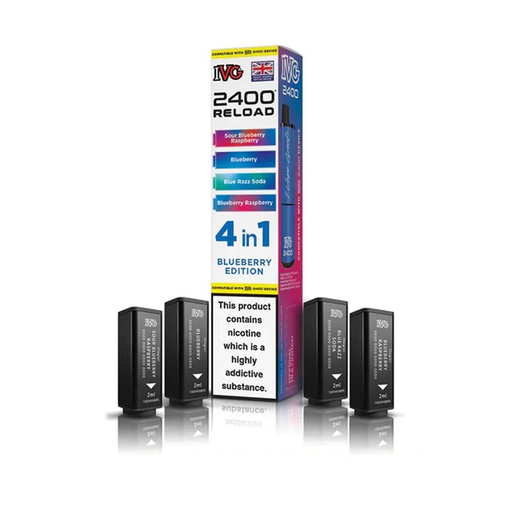 IVG 2400 Reload 4 in 1 Prefilled Pods - Blueberry Edition