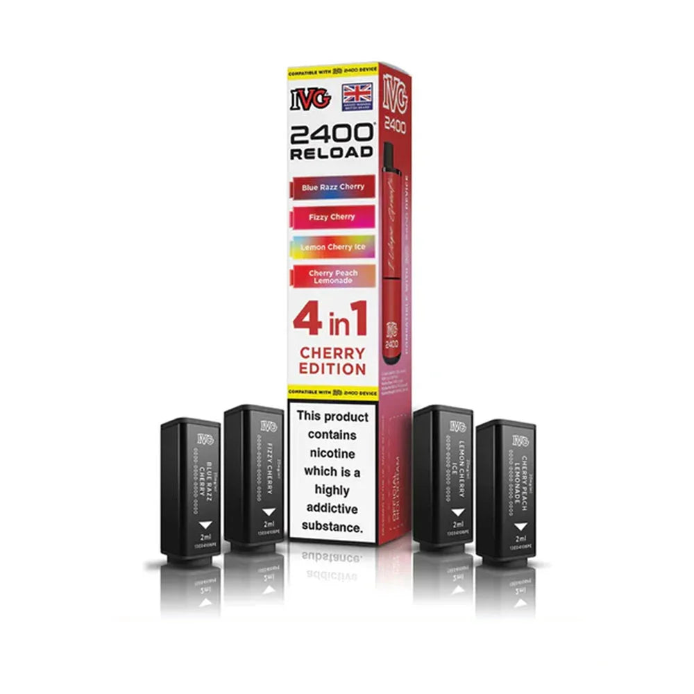 IVG 2400 Reload 4 in 1 Prefilled Pods - Cherry Edition