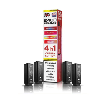 IVG 2400 Reload 4 in 1 Prefilled Pods - Cherry Edition