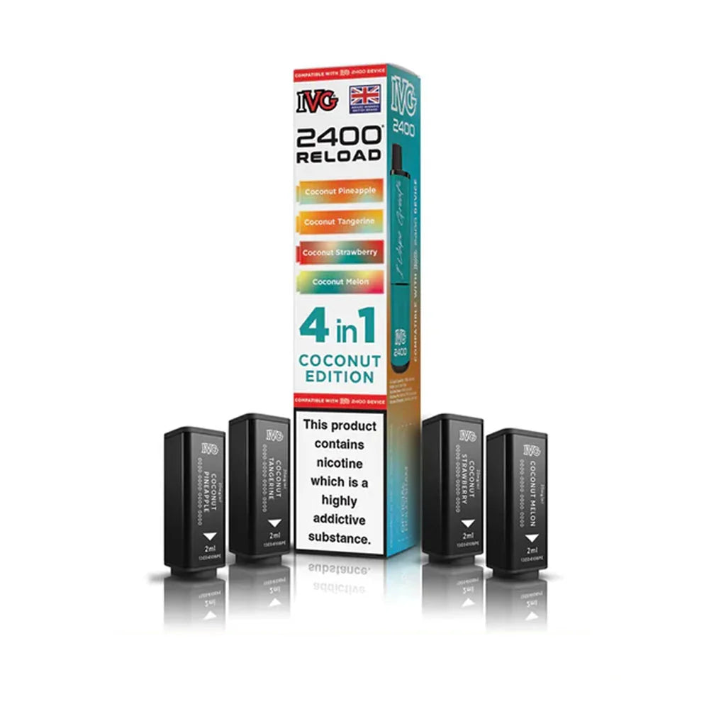 IVG 2400 Reload 4 in 1 Prefilled Pods - Coconut Edition