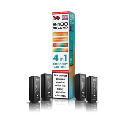 IVG 2400 Reload 4 in 1 Prefilled Pods - Coconut Edition
