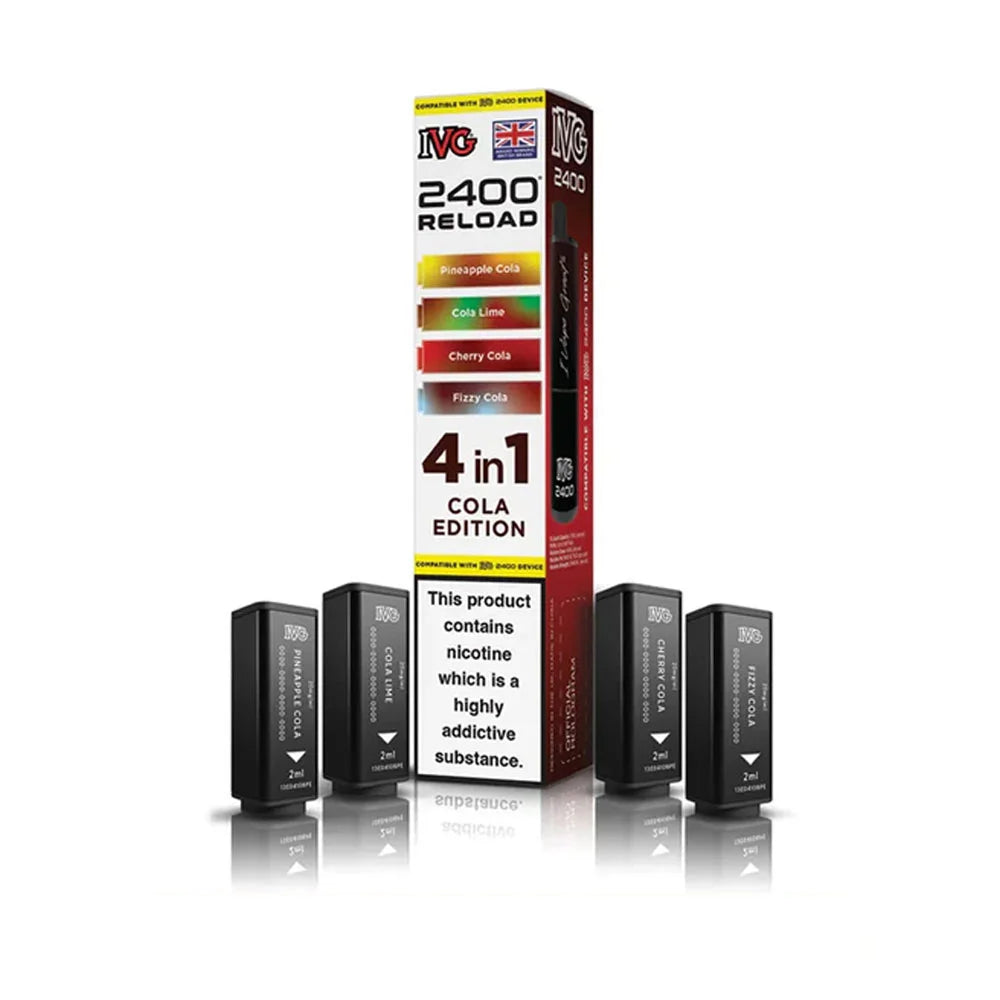 IVG 2400 Reload 4 in 1 Prefilled Pods - Cola Edition