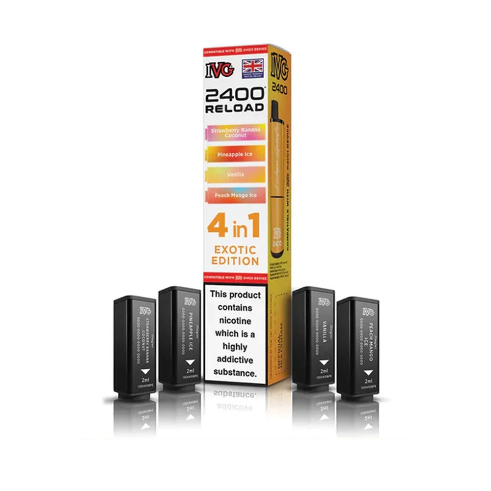 IVG 2400 Reload 4 in 1 Prefilled Pods - Exotic Edition