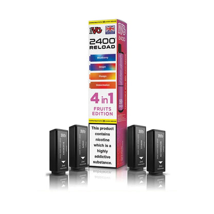 IVG 2400 Reload 4 in 1 Prefilled Pods - Fruits Edition