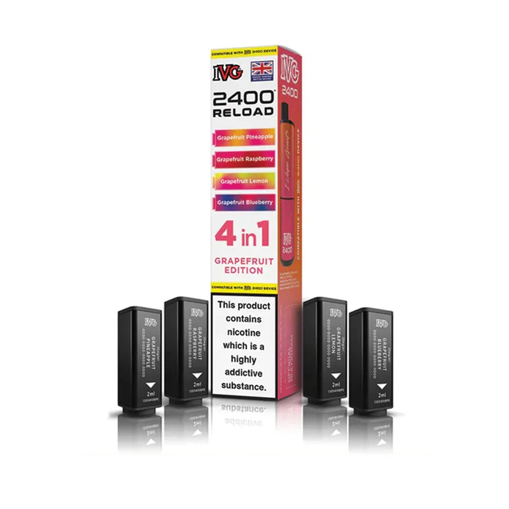 IVG 2400 Reload 4 in 1 Prefilled Pods - Grapefruit Edition